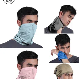 FREECULTR Pack of 5 Anti Microbial Multipurpose Bamboo Bandana-image-8