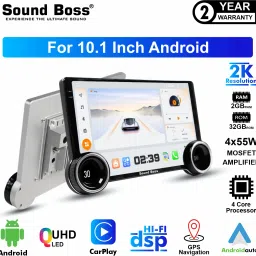 QLED 2K Diamond Series Androidify 4th Generation 10.1 Inch (2GB/32GB) Android. Car Stereo-46