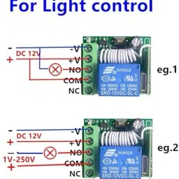 r&d DC 12V 1CH Relay Receiver Module RF Transmitter Wireless Remote Control Switch Electronic Components Electronic Hobby Kit image 4