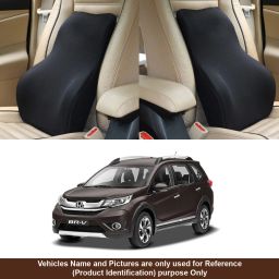 Black Fabric Car Pillow Cushion for Honda-image-31