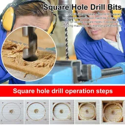 uptoak Bits,Square Hole Drill Bit for Wood Silver (12.7MM) Bits,Square Hole Drill Bit for Wood Silver (12.7MM) image 5