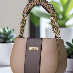 Beige Women Sling Bag Stylish Trendy Sling bag for women | Black Sling bag for girls knitted handle.-image-49