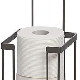 2879 Space Saving Toilet Paper Holder with Storage Iron Toilet Paper Holder-image-92