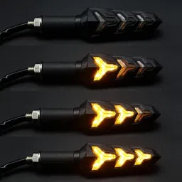 vagary Front, Rear LED Indicator Light for Suzuki Gixxer image 4
