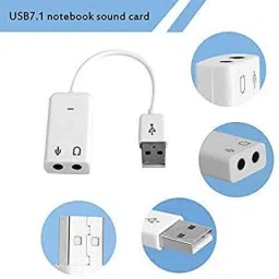 DEVBHOOMI DB-Stereo External Sound Card with 3.5 mm Headphone and Microphone Socket 7.1 USB SOUND CARD Internal Sound Card image 3
