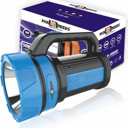 Rechargeable 50W Long Range Torch Light With 2 Mode Front + Side Tube Emergency 5 hrs Torch Emergency Light-image-2
