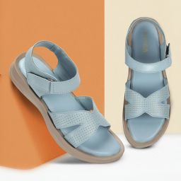 Women K6021L Lightweight Stylish Soft footbed Wedge Heel Leather Sandals For Women Flats Sandal-image-16