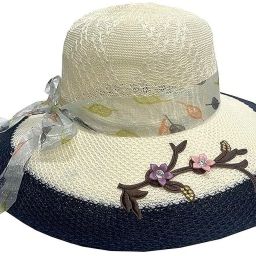 Adorazone Women Wide Brim Fedora/Tribly Summer Beach Hat-image-67