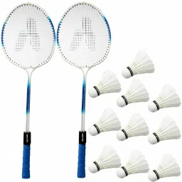 Badminton racquets Kit Combo Set Of 2 Piece Racquet With 10 Fathers Shuttlecock Badminton Kit-image-51