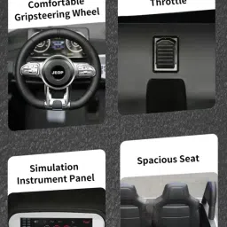 thelharsatoys Power Packed Fun Rechargeable Ride-On & LED Lights for an Electrifying Adventure Jeep Battery Operated Ride On image 3