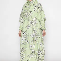 SANASH Collections Printed Round-Neck Burqa-picture-15