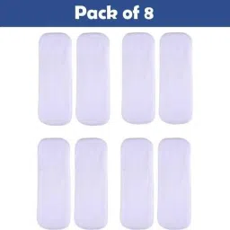High Quality 4 layers Cotton Inserts Liners Cloth Diaper Nappy Reusable Washable for Baby Pad Diapers - S - M (8 Pieces)-17