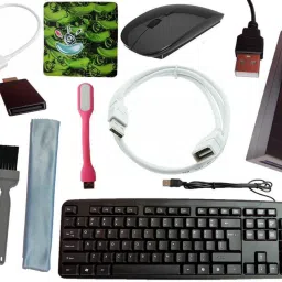 ANJO Keyboard-Wireless Mouse-Pad-2.0 Hub-3in1 Cleaner-OTG Micro&C-Ext Cable 1.5m-LED Combo Set Designed for Gaming-7