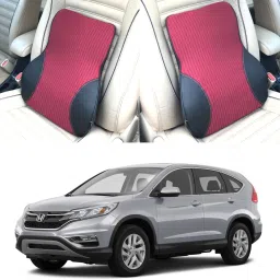 Black, Red Fabric, Leatherite Car Pillow Cushion for Honda-image-66