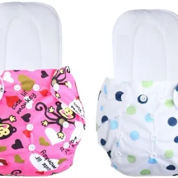 Free Size Reusable Cloth Diaper With 2 Dry Feel Absorbent Soaker Pad (3M-3Y)#2-image-59