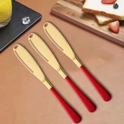 Stainless Steel Butter Spreader, Cheese Knife, Dessert Knife, Table Knife Set-39
