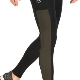 Color Block Men Green, Black Tights-image-41