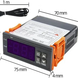 amicismart AC220V Digital Thermostat,STC-1000 Temperature Regulating Device with NTC Sensor Temperature Sensor and Controller Electronic Hobby Kit image 3
