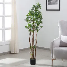 arick decor Fiddle-Leaf Fig Green Plastic Artificial Plant-picture-6