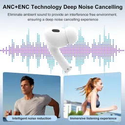 touch 18 LCD Smart Touch Screen Bluetooth Display Earbuds TWS Cancelling Bluetooth Headset image 4