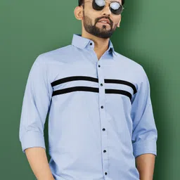 vebnor Men Regular Fit Solid Spread Collar Casual Shirt-picture-12