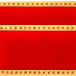 ( 12 X 24 Inch ) Red Velvet Pooja Aasan Chowki Cloth for God Idol Altar Cloth-image-97