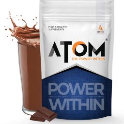 ATOM | 61.1g Carbs & 8.8g Proteins Weight Gainers/Mass Gainers-1