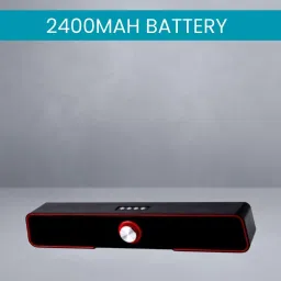 GUGGU Bluetooth (PORTABLE HOME TV SOUNDBAR) Dynamic Thunder Sound 2400mAh BatteryE498 20 W Bluetooth Soundbar-image-89