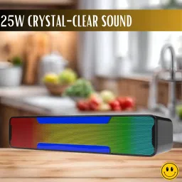 SACRO Megabar (PORTABLE HOME TV SOUNDBAR) Dynamic Thunder Sound With RGB LightC327 20 W Bluetooth Soundbar-image-72