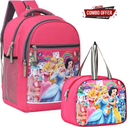 Barbie Combo School and Lunch bag Class Nursery to 2nd Waterproof School Bag-image-96