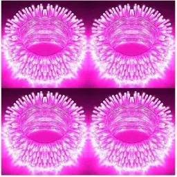 40 LEDs 11 m Pink Steady Bulb Rice Lights-image-7
