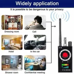 ELEKTRO WELT Anti Spy Hidden Camera Detector, RF Detector Wireless Bug Detector Signal for Hidden Camera Laser Lens GSM Device Finder Radio Scanner Wireless Signal Alarm Security Camera image 5