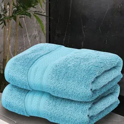 Enable Nature Turquoise Blue 600 GSM Anti-Bacterial Ultra Soft Bamboo Bath Towel-40