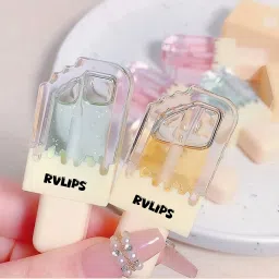 Cute Ice-cream shape Lip gloss for girls, shiny lips waterproof long lasting-image-22