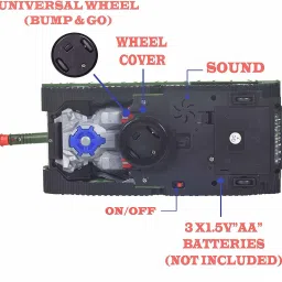 truvendor enterprises Deformation Combat Electronic Robot Car Tank Deformation Robot Toy with Light, Music and Bump Function (Tank Robot) Toys for Boys/Toddlers/Kids image 2