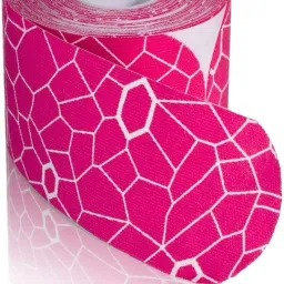 Kinesiology Tape with XactStretch Indicator for Perfect Stretch, Pink/White-image-69
