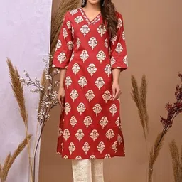 vsr trends Women Paisley Cotton Rayon A-line Kurta-picture-22