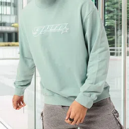 Kook N Keech Street Cool Embroidered Relaxed Fit Cotton Terry Sweatshirt-image-42