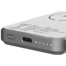 stuffcool Click 5000 mAh 18W Fast Charging Power Bank (1 Type C Port, Short Circuit Protection, Metallic Grey) image 4