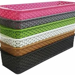 Plastic Storage Box for Kitchen-Refrigerator-Stationery | Multipurpose Cabinet Storage Basket-image-54