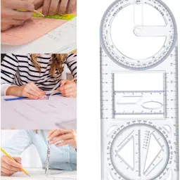 Multifunctional Geometric Ruler. Ruler-14