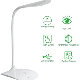 ledzz ORIGINAL MADE IN Taiwan, Touch Control LED table lamp/Study Lamp/Night Lamp with 16 LEDS, 3 brightness levels Study Lamp image 3