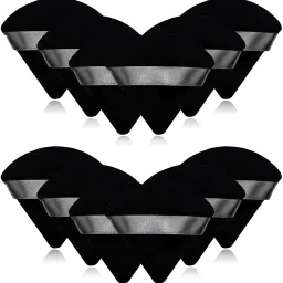 12 Pieces Black Cosmetic Powder Puff,2.76 inch Portable Soft Sponge-image-84