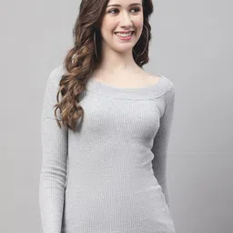 NoBarr Boat Neck Long Sleeves Top-picture-39