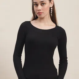 NoBarr Round Neck Fitted Top-image-52