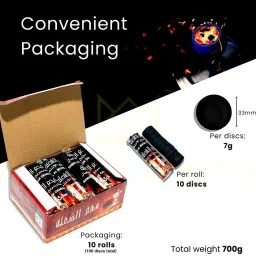 Hookah/Bukhoor/Dhoop Coal - Fast Light Magic Coal burning for 45 minutes Hookah Charcoals-picture-15