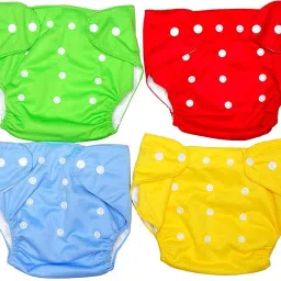 Reusable Cloth Diaper + Microfiber Inserts (4 Cloth Diaper and 4 Insert)-15