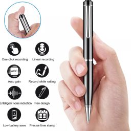 SPYTECTIFY Pen Voice Recorder 64GB Inbuilt Hidden Sound Audio Digital Recording Device NA Voice Recorder image 3