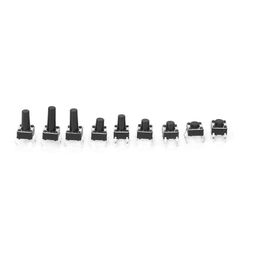 Pro-Range 7 Values 70pcs 6X6x4.3/5/6/7/8/9/10mm Tact Switch Tactile Push Button Switch Kit Sets image 2