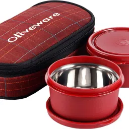 Lunch Box | 2 Stainless Steel Containers | Insulated Fabric Bag 2 Containers Lunch Box-21